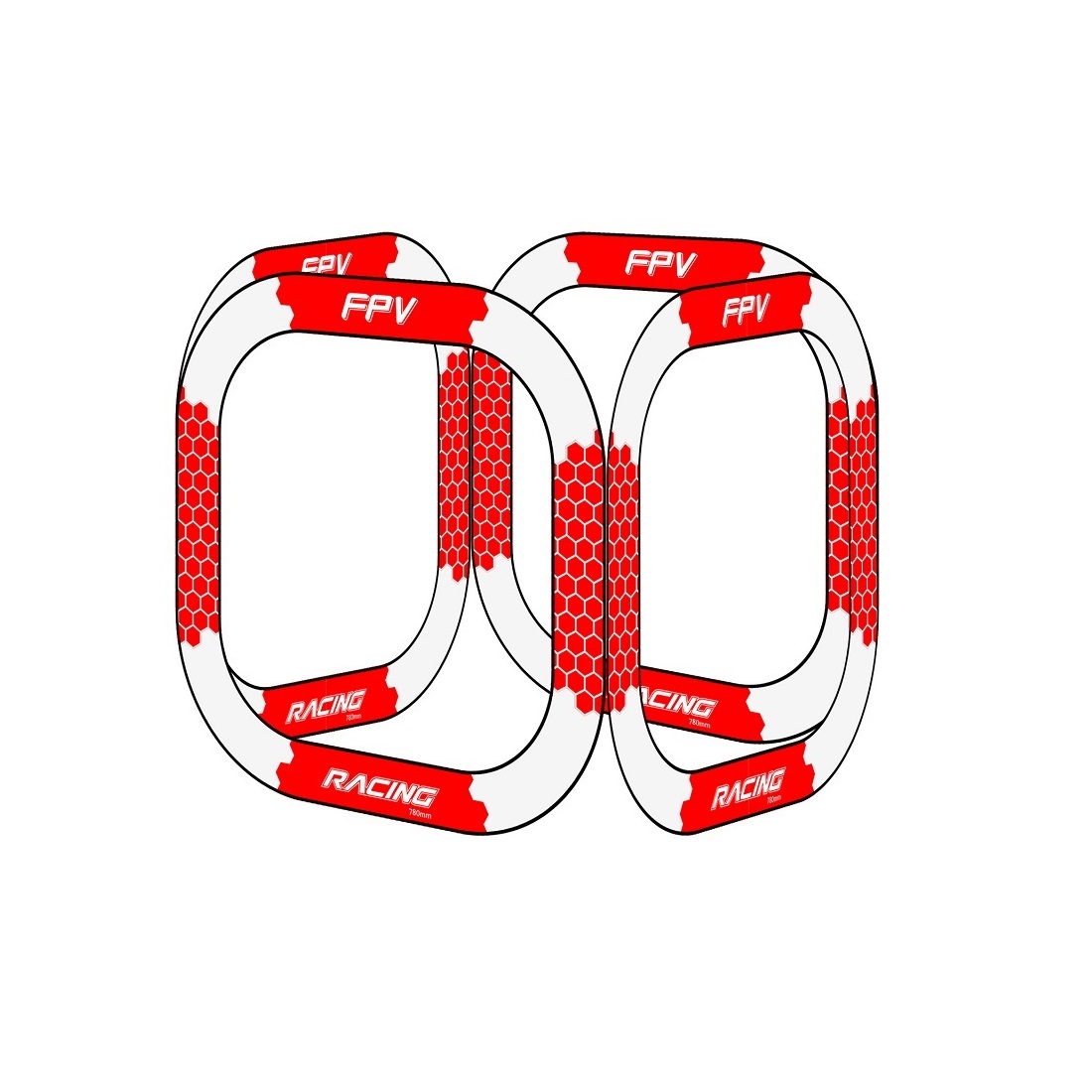 Drone Racing Flag - Porta da Corsa FPV da 780mm